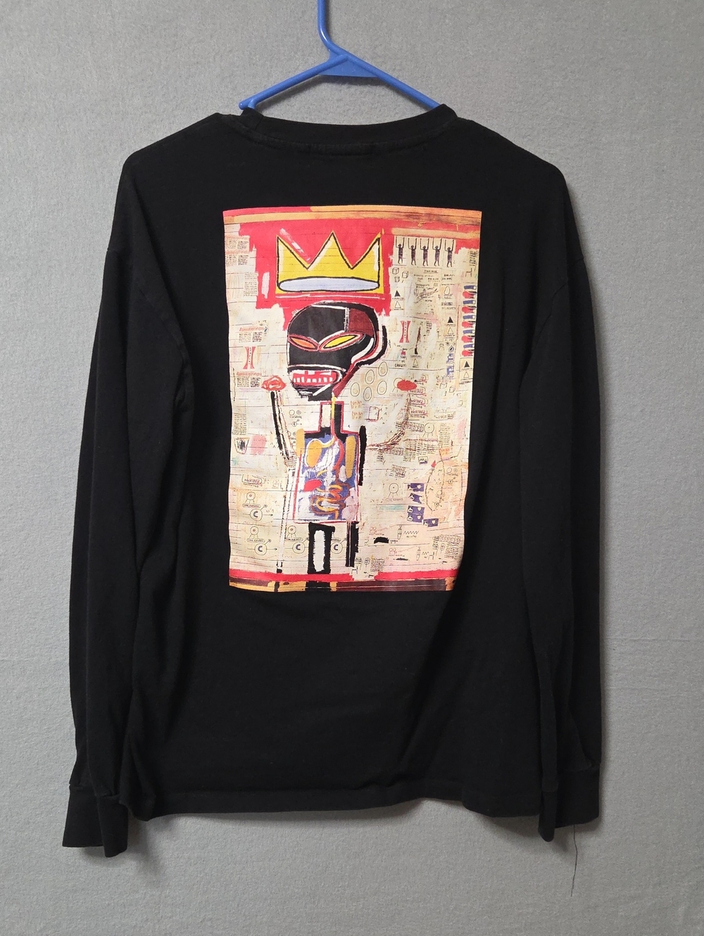 Forever 21 Black Long-Sleeve Shirt with Colorful Back Graphic